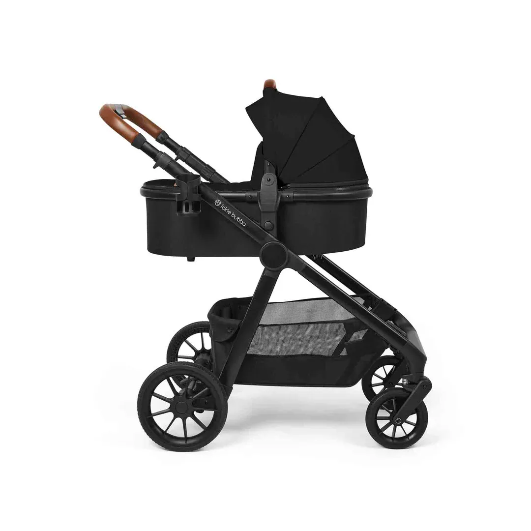 Ickle Bubba Virgo Twin 12 Piece Pram - Black