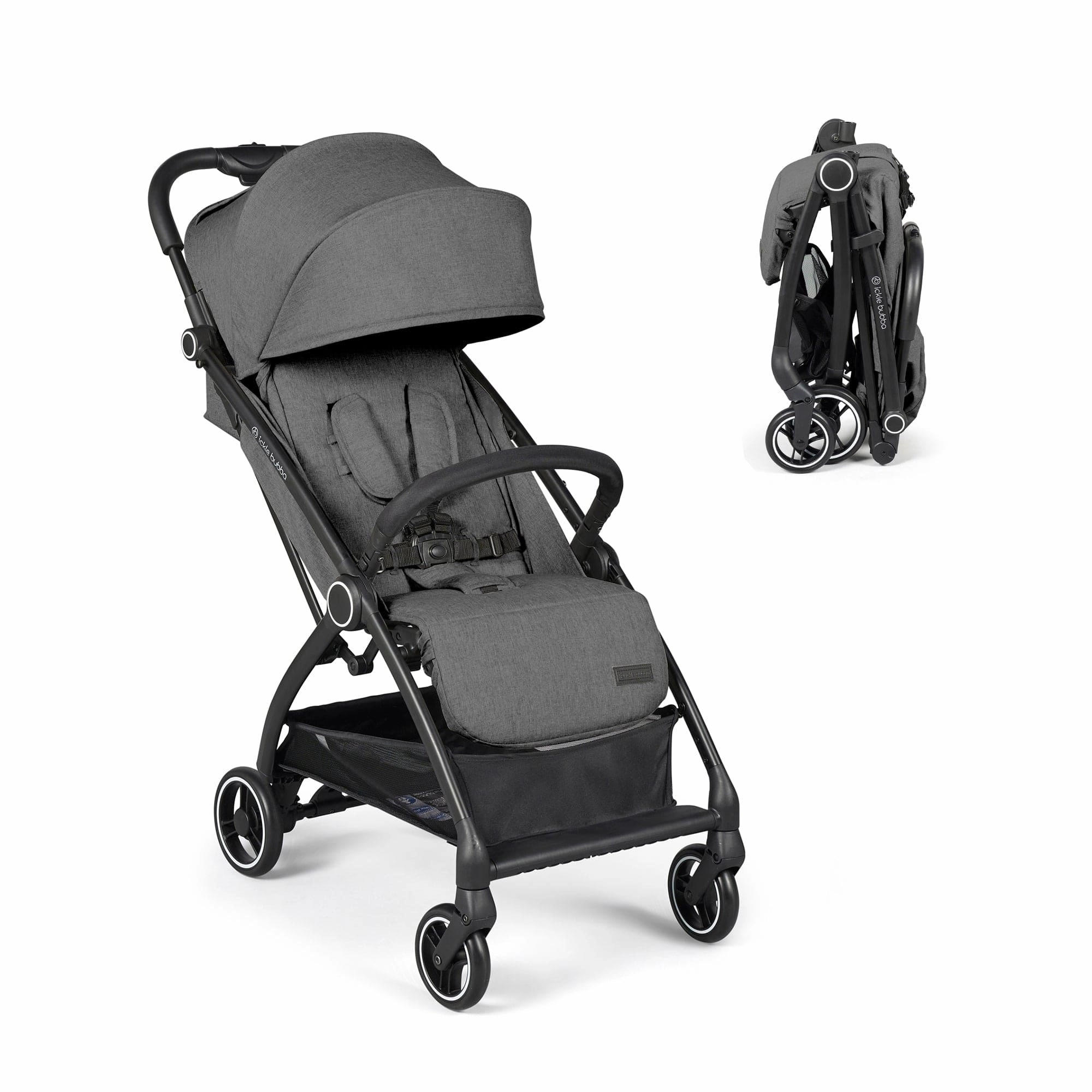 Ickle Bubba Aries Autofold Stroller - Graphite Grey