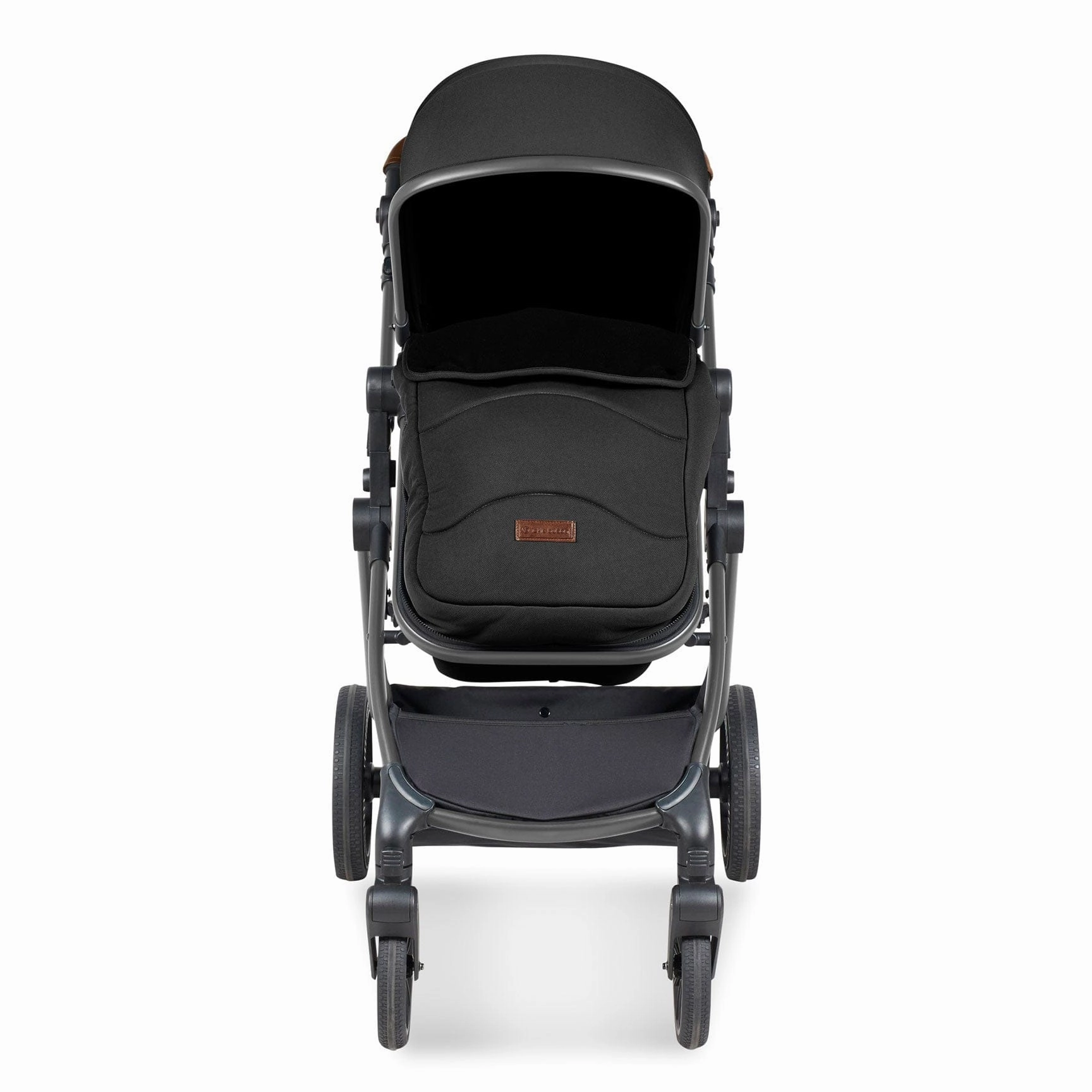 Ickle Bubba Cosmo 2 in 1 Plus Carrycot & Pushchair - Gun metal/Black