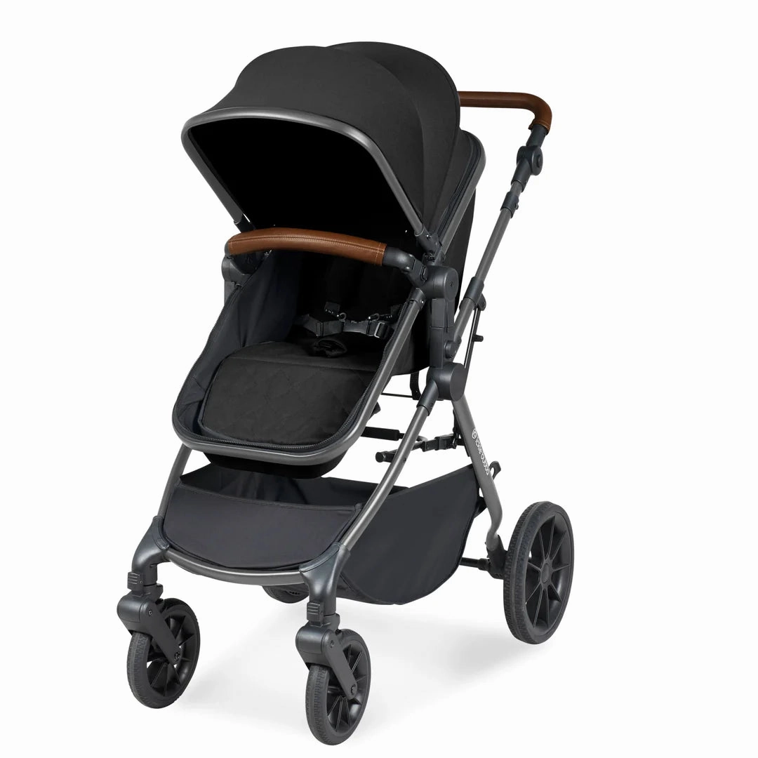 Ickle Bubba Cosmo 9 Piece Travel System with i-Size Stratus Car Seat & ISOFIX Base - Midnight