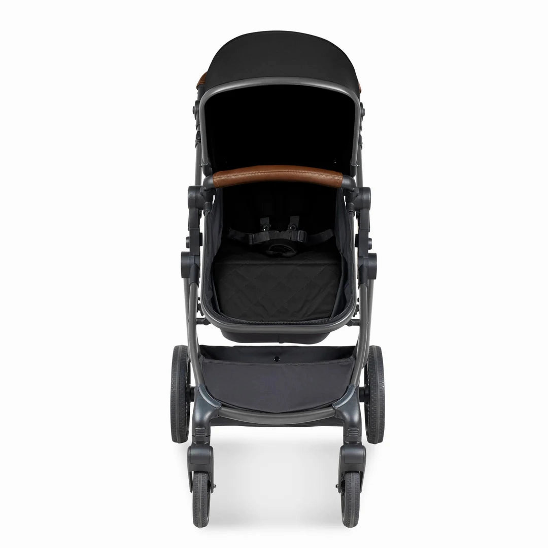 Ickle Bubba Cosmo 9 Piece Travel System with i-Size Stratus Car Seat & ISOFIX Base - Midnight