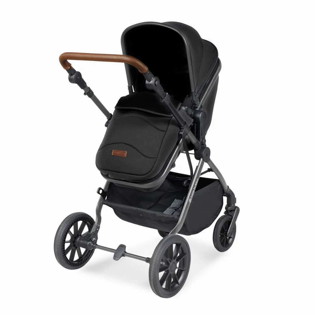 Ickle Bubba Cosmo 9 Piece Travel System with i-Size Stratus Car Seat & ISOFIX Base - Midnight
