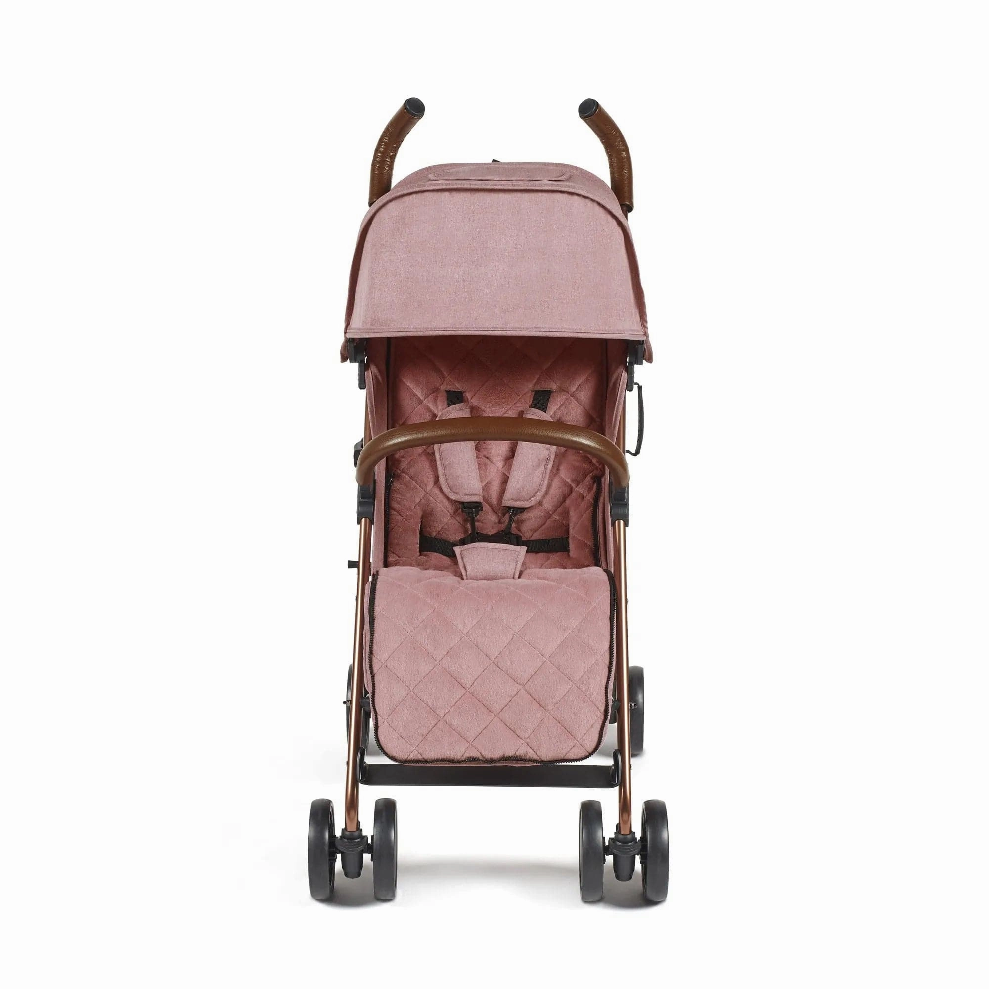 Ickle Bubba Discovery Stroller, Prime Bundle - Rose Gold / Dusky Pink / Tan