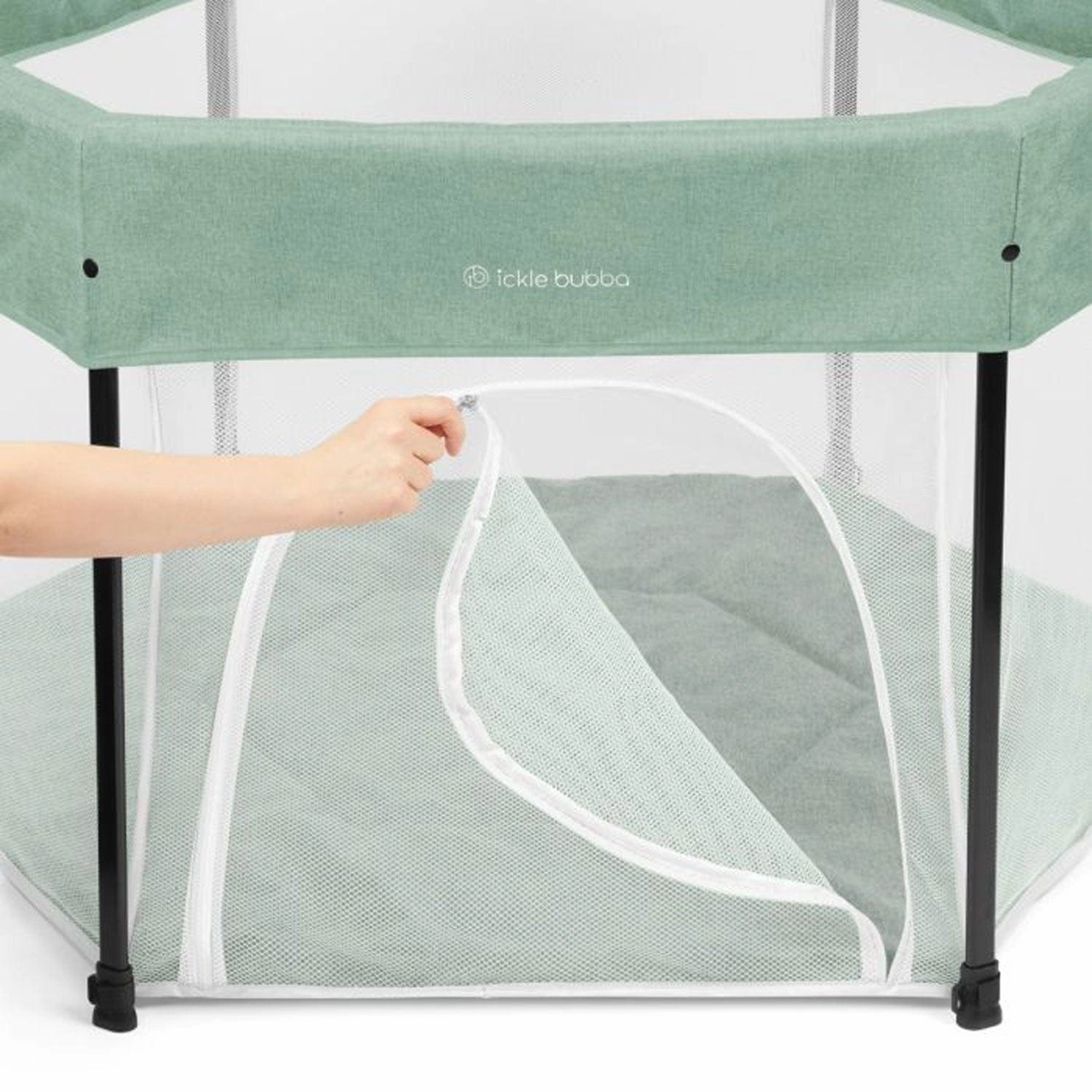Ickle Bubba Fiesta Pop Up Playpen - Sage Green