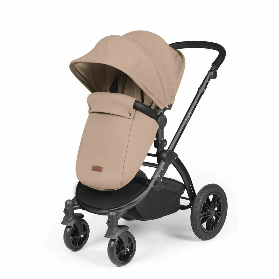 Ickle Bubba Stomp Luxe 12 Piece Travel System with i-Size Cirrus Car Seat & ISOFIX Base  - Desert