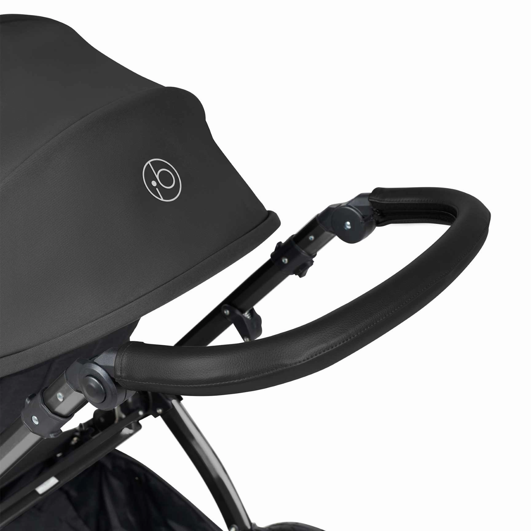 Ickle Bubba Stomp Luxe 2 in 1 Premium Pram - Black/Charcoal Grey/Black
