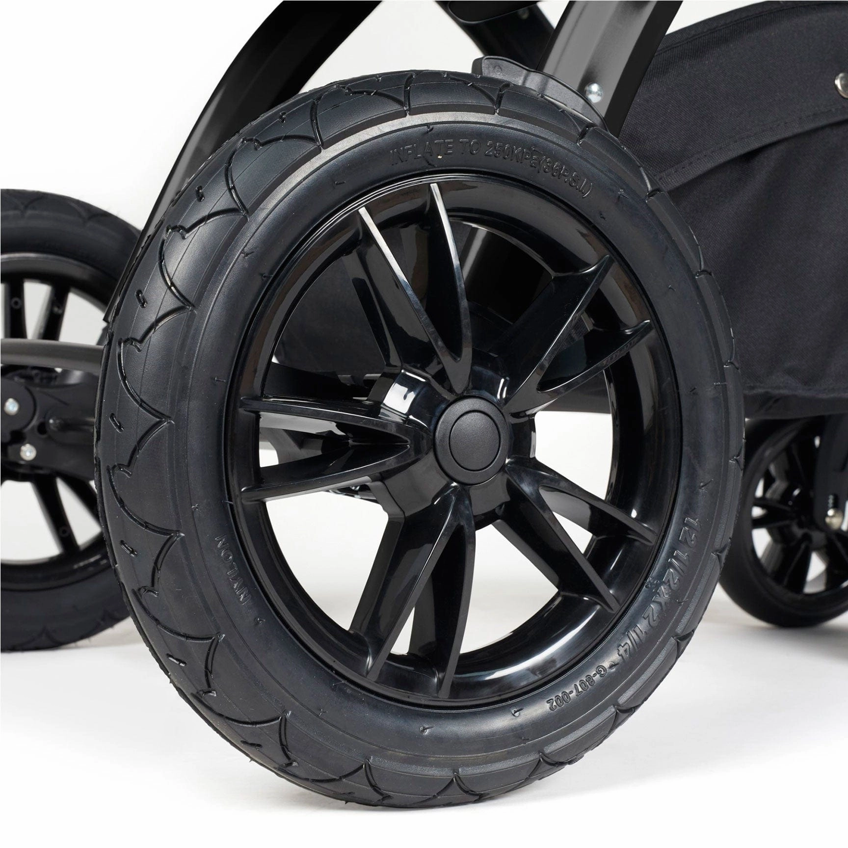 Ickle Bubba Stomp Luxe 2 in 1 Premium Pram - Black/Woodland/Tan