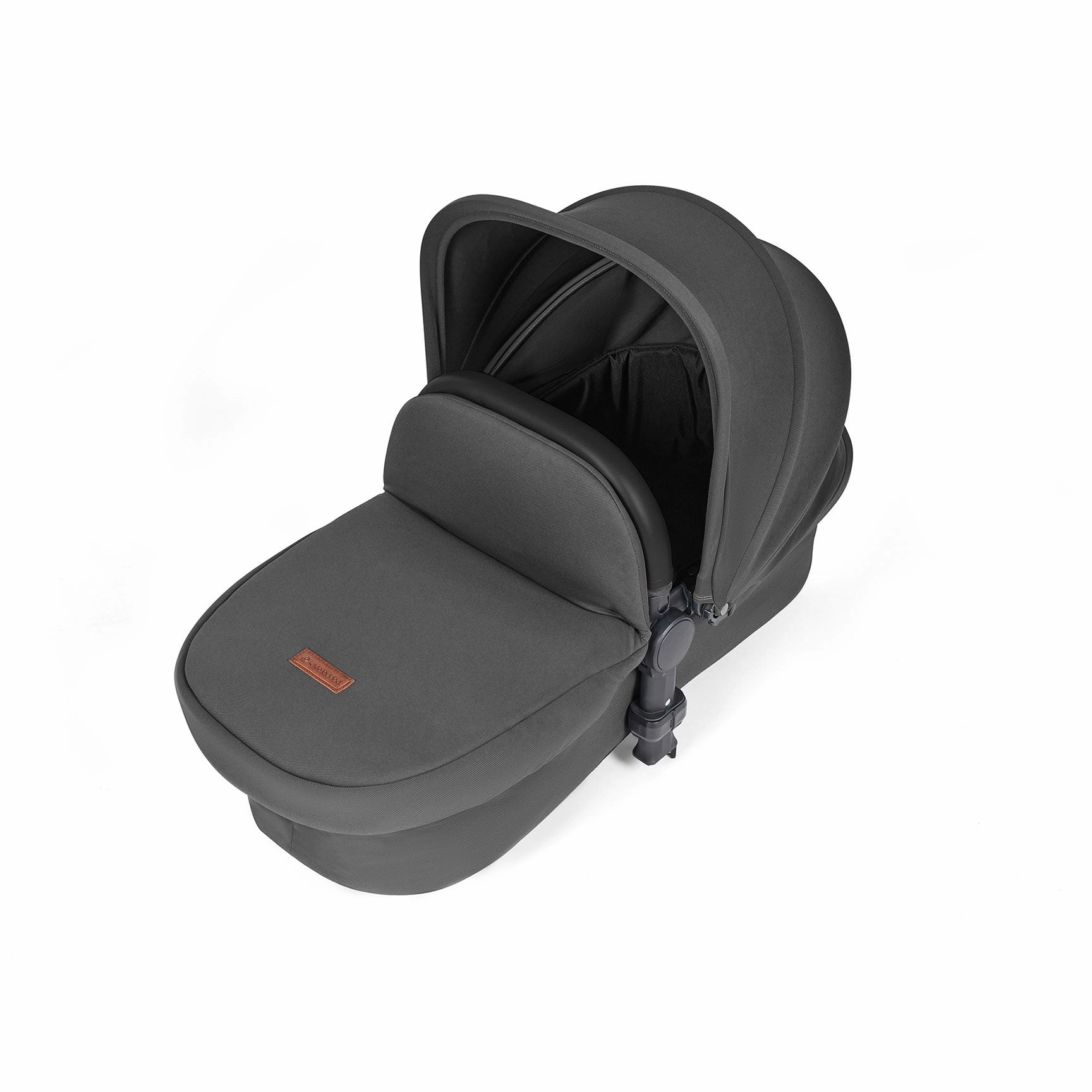 Ickle Bubba Stomp Luxe 2 in 1 Premium Pram - Silver/Charcoal Grey/Black