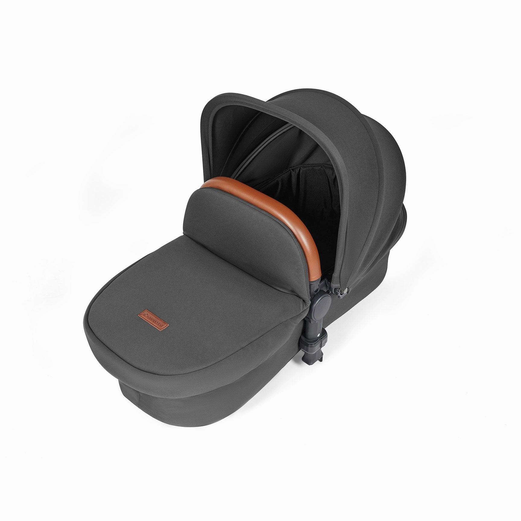 Ickle Bubba Stomp Luxe 2 in 1 Premium Pram - Silver/Charcoal Grey/Tan