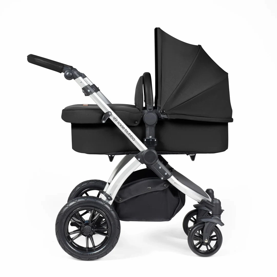 Ickle Bubba Stomp Luxe 9 Piece Pram - Black