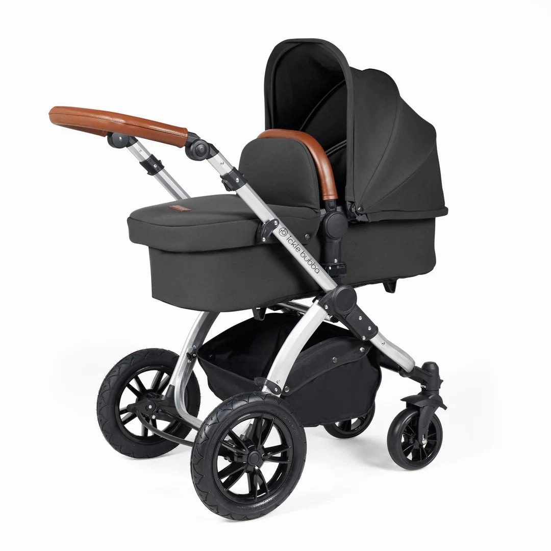 Ickle Bubba Stomp Luxe 9 Piece Pram - Charcoal