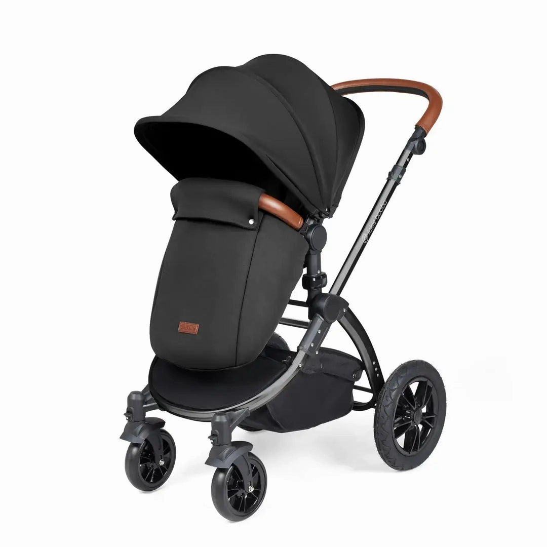 Ickle Bubba Stomp Luxe Travel System & Home 14 Piece Bundle Black Chassis - Black