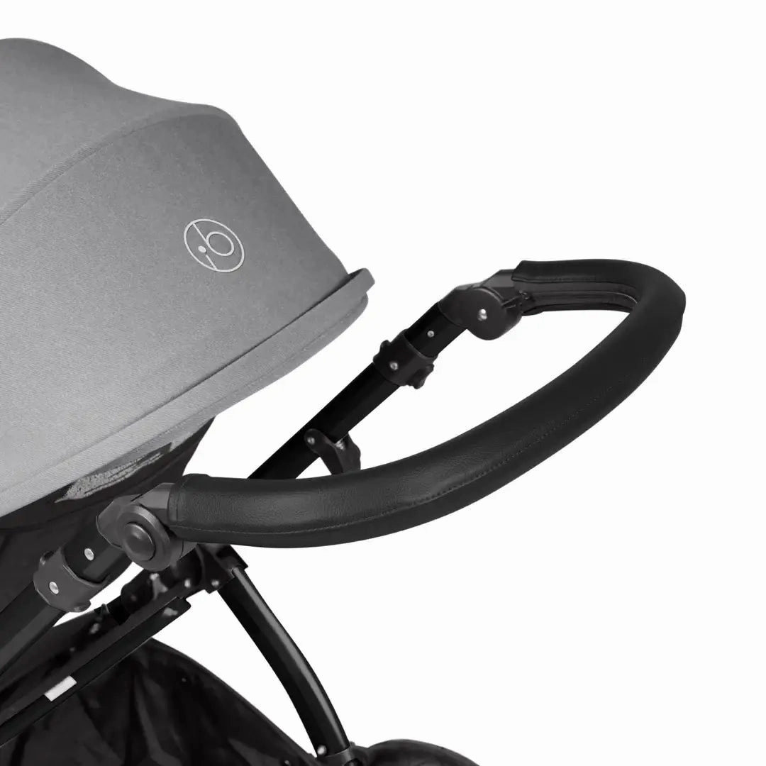 Ickle Bubba Stomp Luxe Travel System & Home 14 Piece Bundle Black Chassis - Pearl Grey