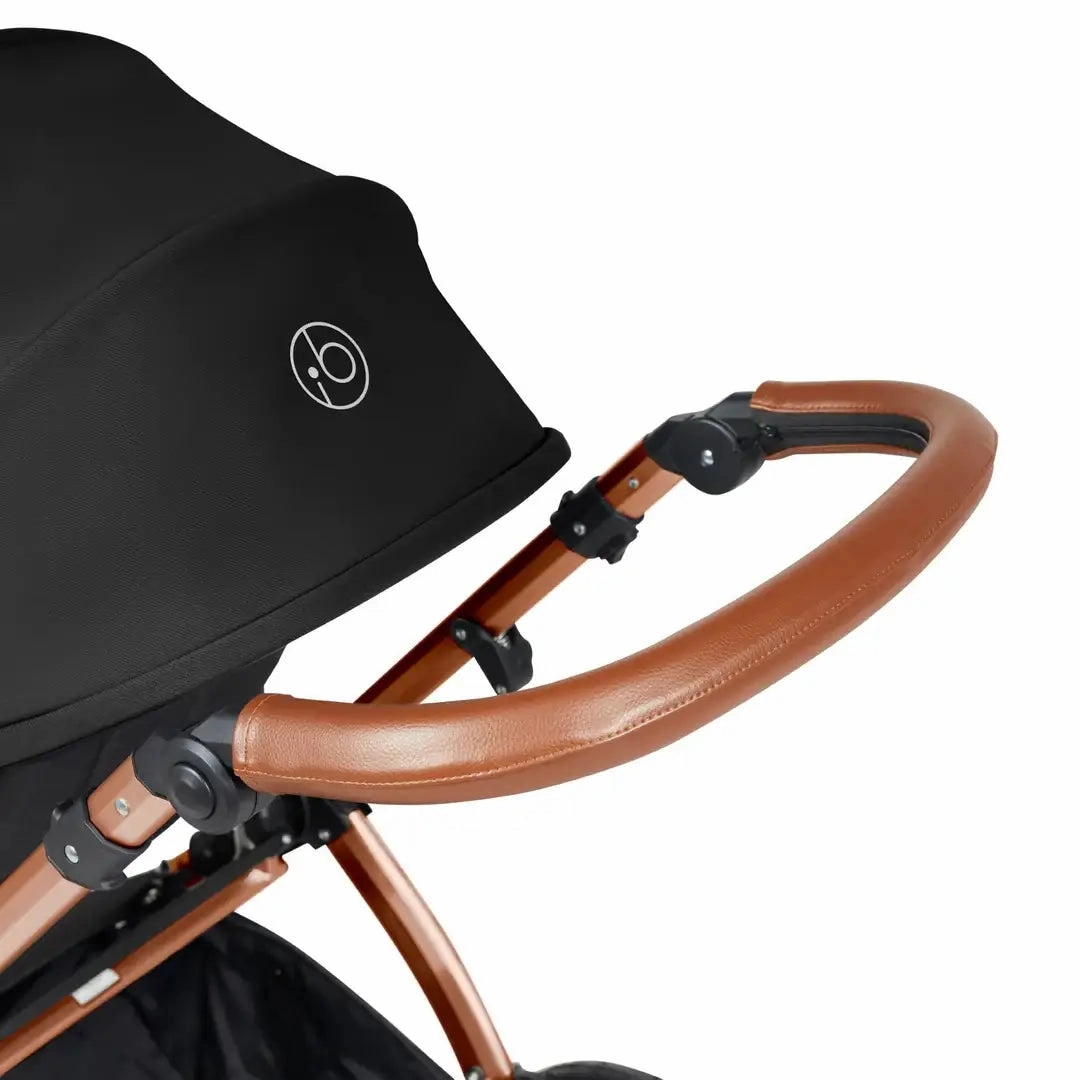 Ickle Bubba Stomp Luxe Travel System & Home 14 Piece Bundle Bronze Chassis - Black