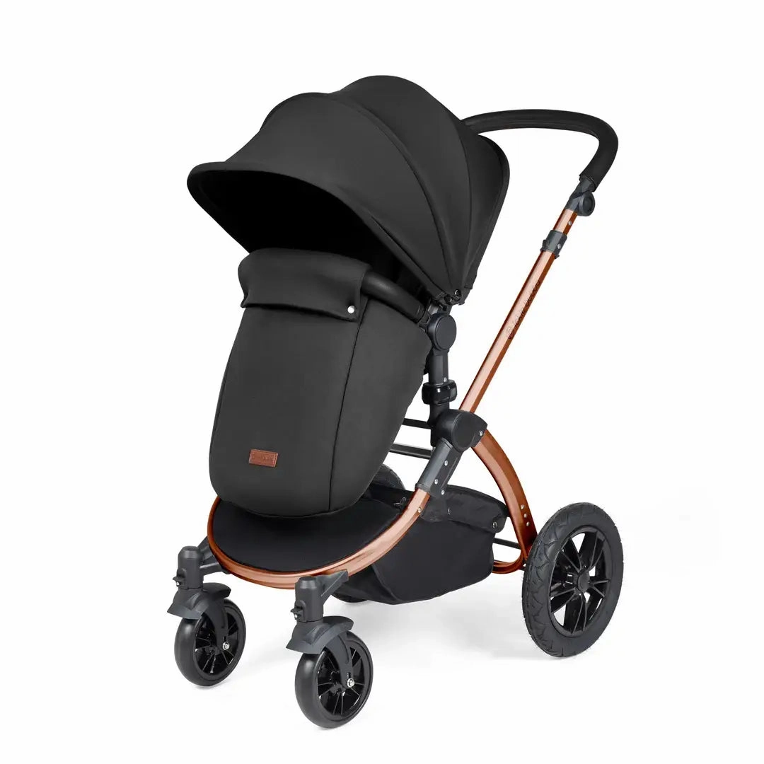 Ickle Bubba Stomp Luxe Travel System & Home 14 Piece Bundle Bronze Chassis - Black