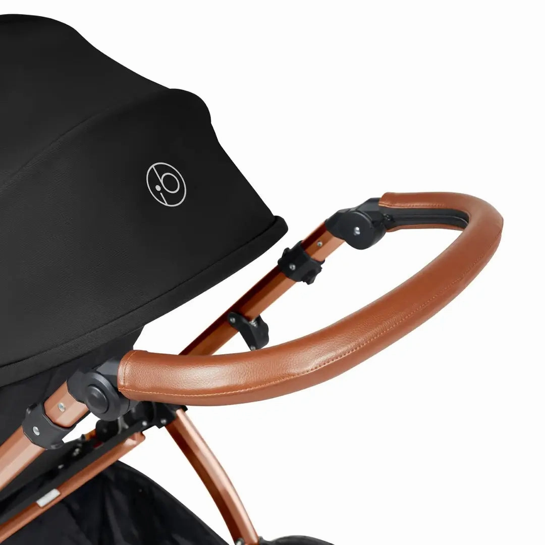 Ickle Bubba Stomp Luxe Travel System & Home 14 Piece Bundle Bronze Chassis - Black