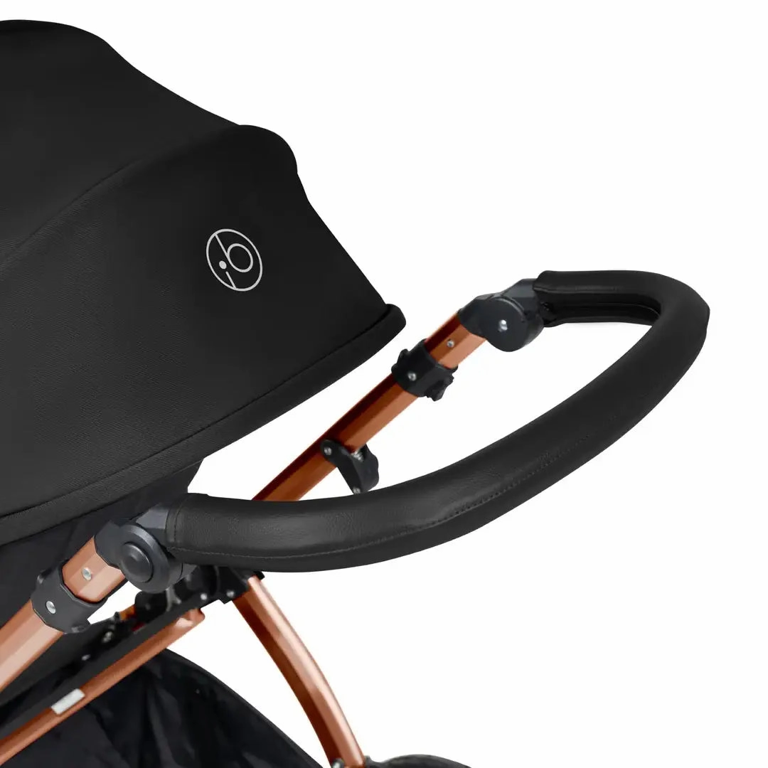 Ickle Bubba Stomp Luxe Travel System & Home 14 Piece Bundle Bronze Chassis - Black