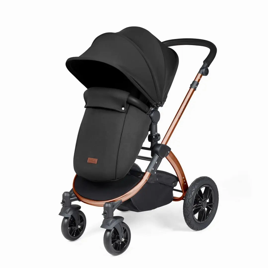 Ickle Bubba Stomp Luxe Travel System & Home 14 Piece Bundle Bronze Chassis - Black