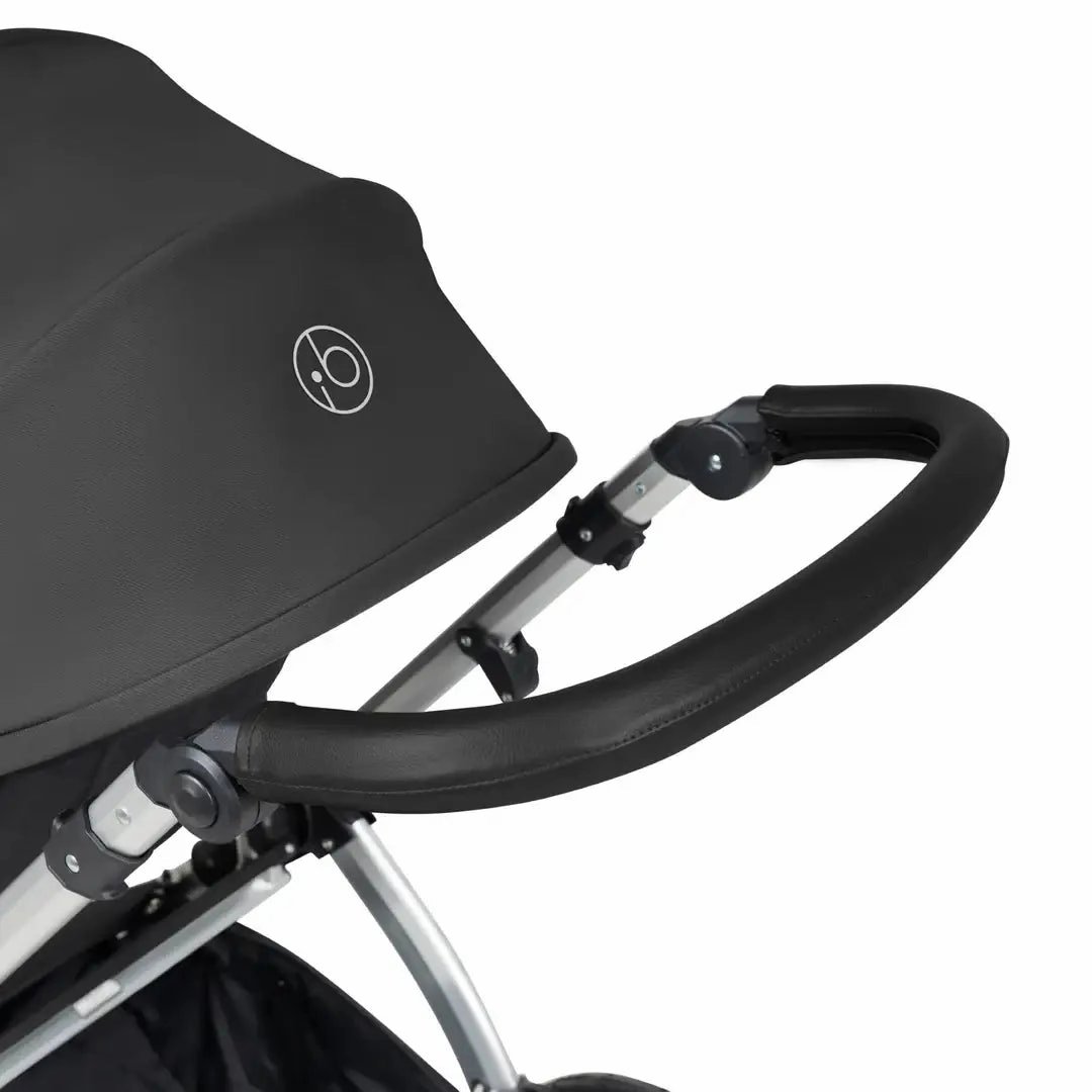 Ickle Bubba Stomp Luxe Travel System & Home 14 Piece Bundle Silver Chassis - Charcoal Grey