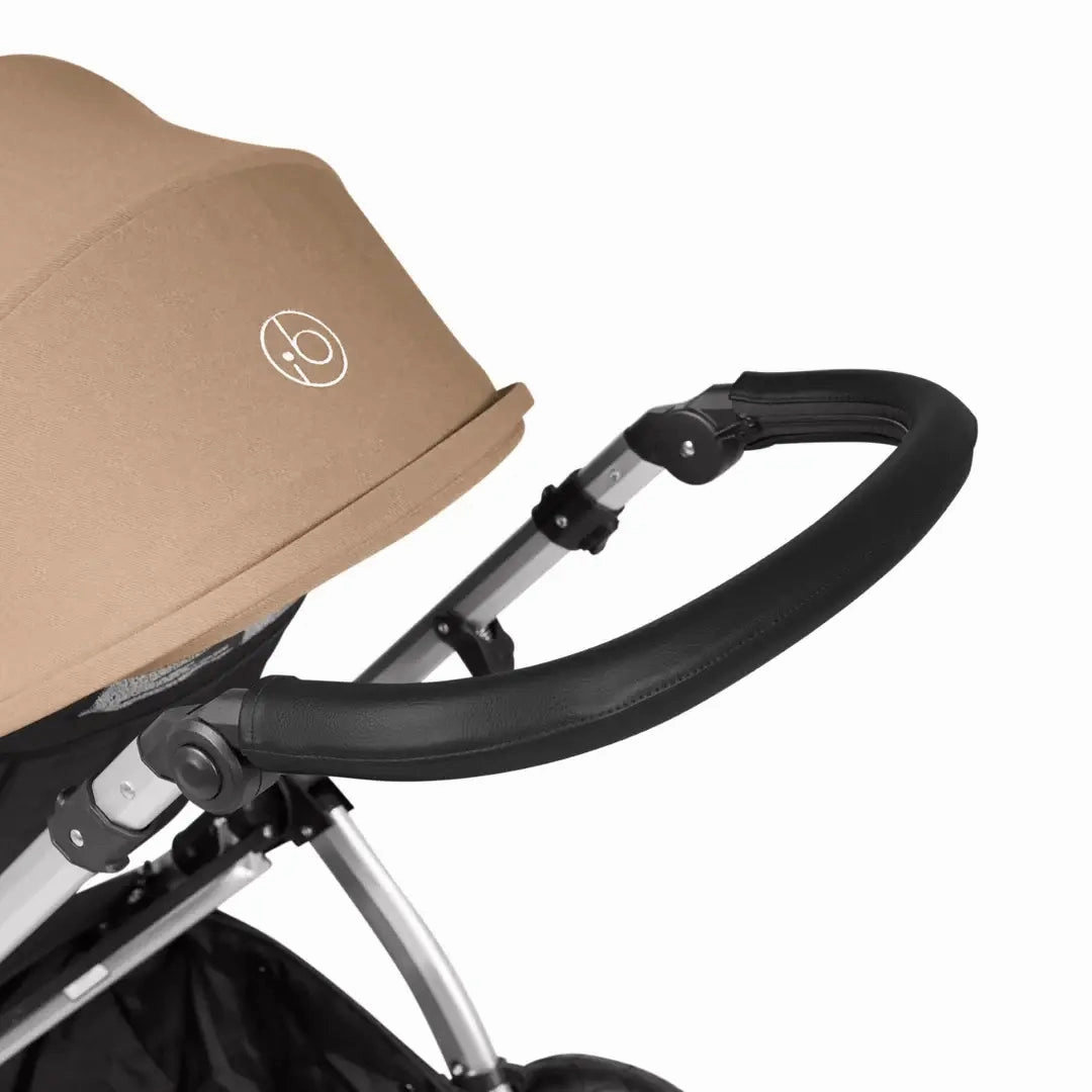 Ickle Bubba Stomp Luxe Travel System & Home 14 Piece Bundle Silver Chassis - Desert