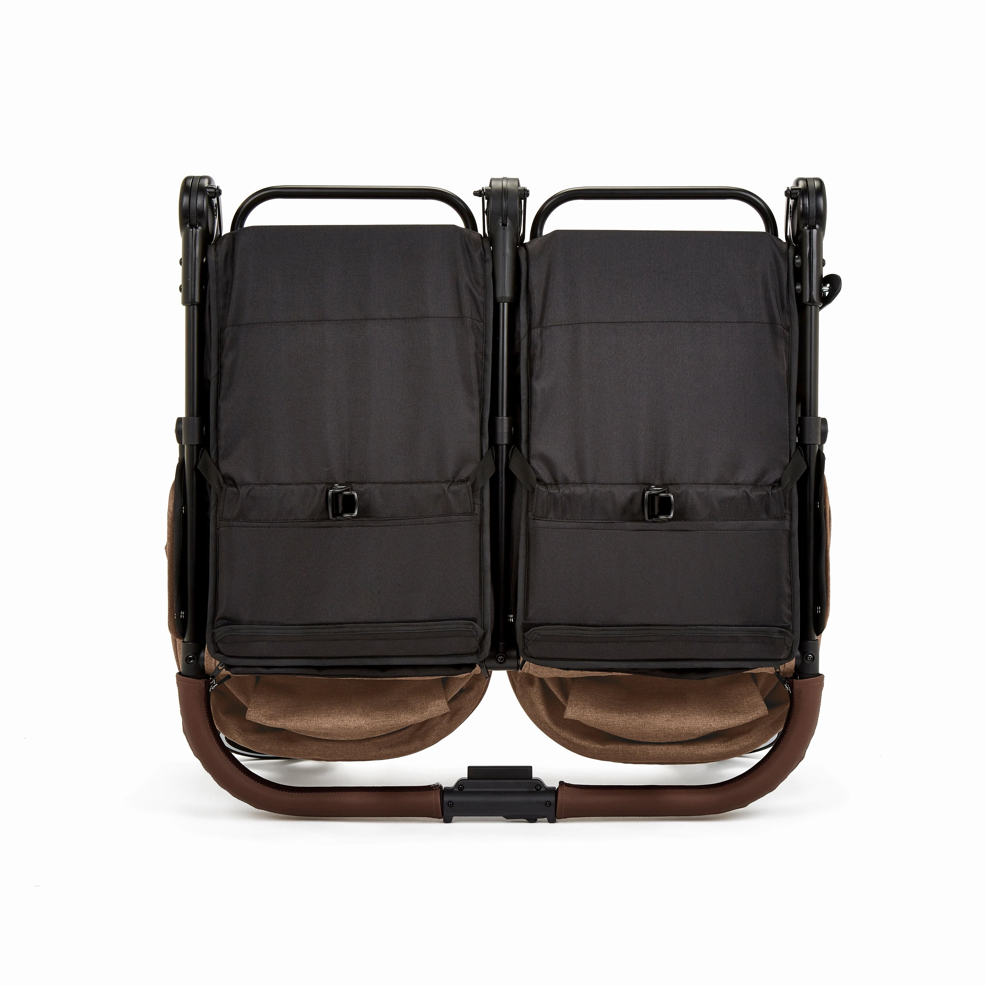 Ickle Bubba Venus Max Double Stroller - Black / Biscuit / Tan