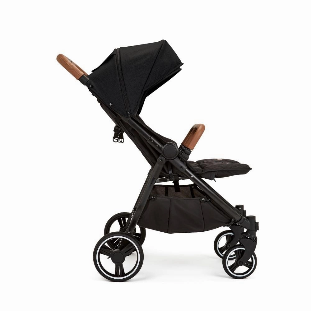 Ickle Bubba Venus Max Double Stroller Black / Black / Tan