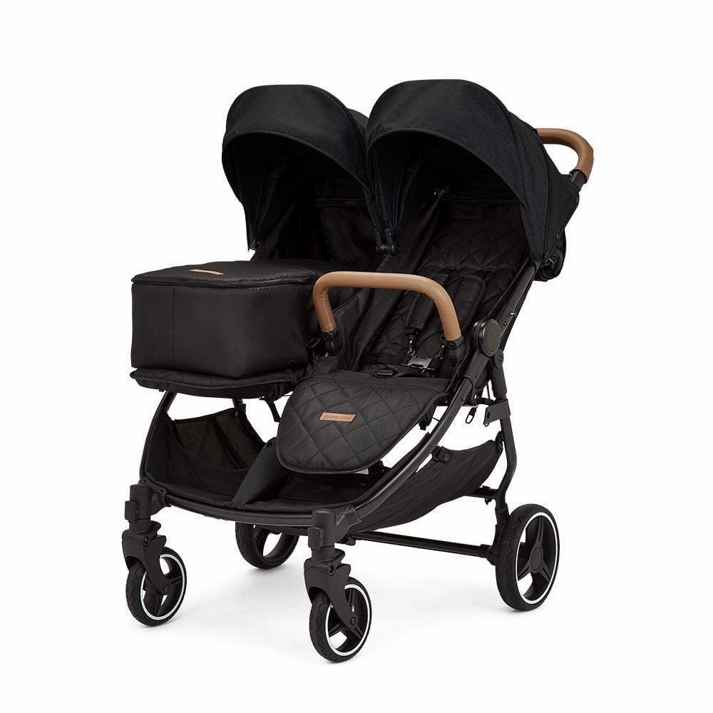Ickle Bubba Venus Prime Double Stroller - Black Tan