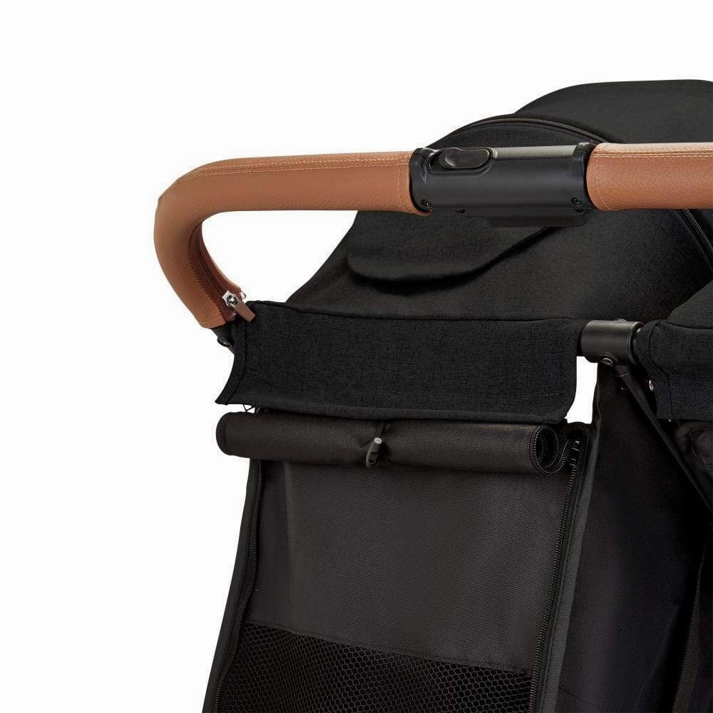 Ickle Bubba Venus Prime Double Stroller - Black Tan