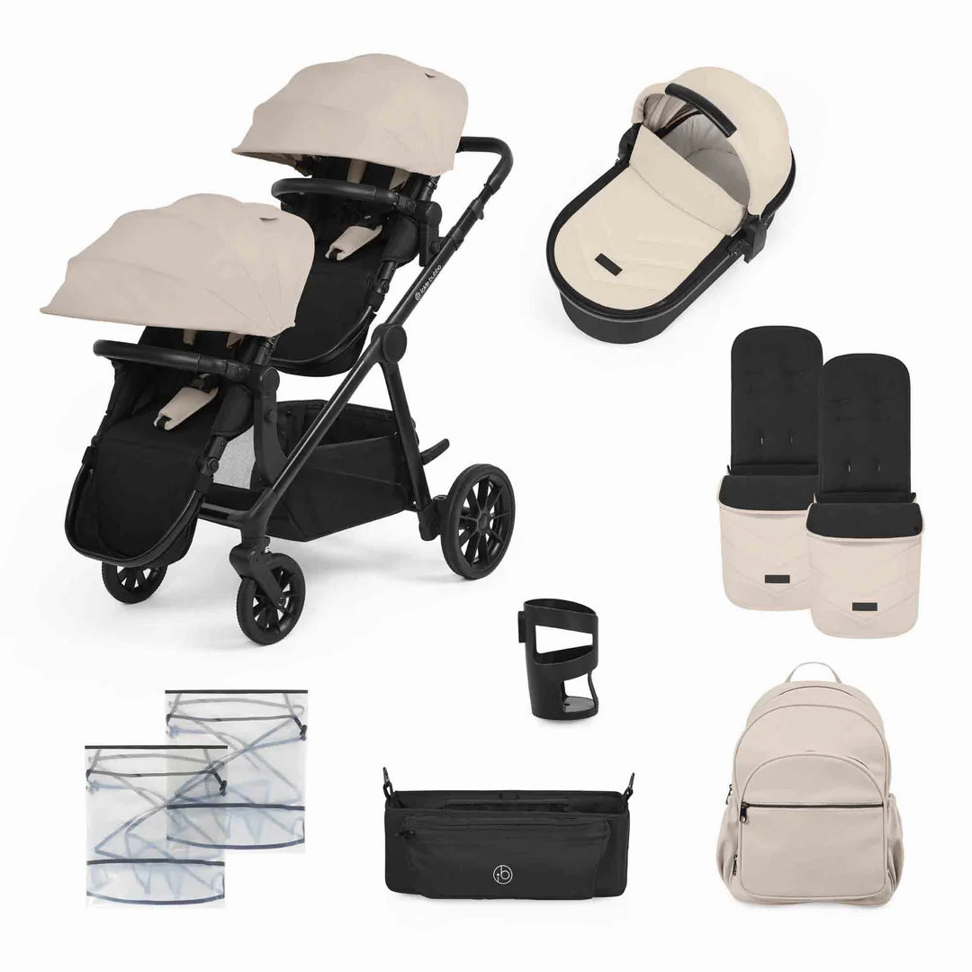 Ickle Bubba Virgo Growing Family 11 Piece Pram - Stone