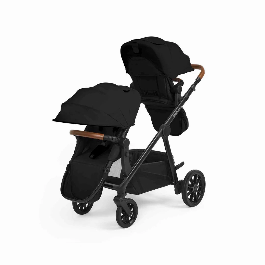 Ickle Bubba Virgo Growing Family 14 Piece Travel System with i-Size Cirrus Car Seat & ISOFIX Base - Black