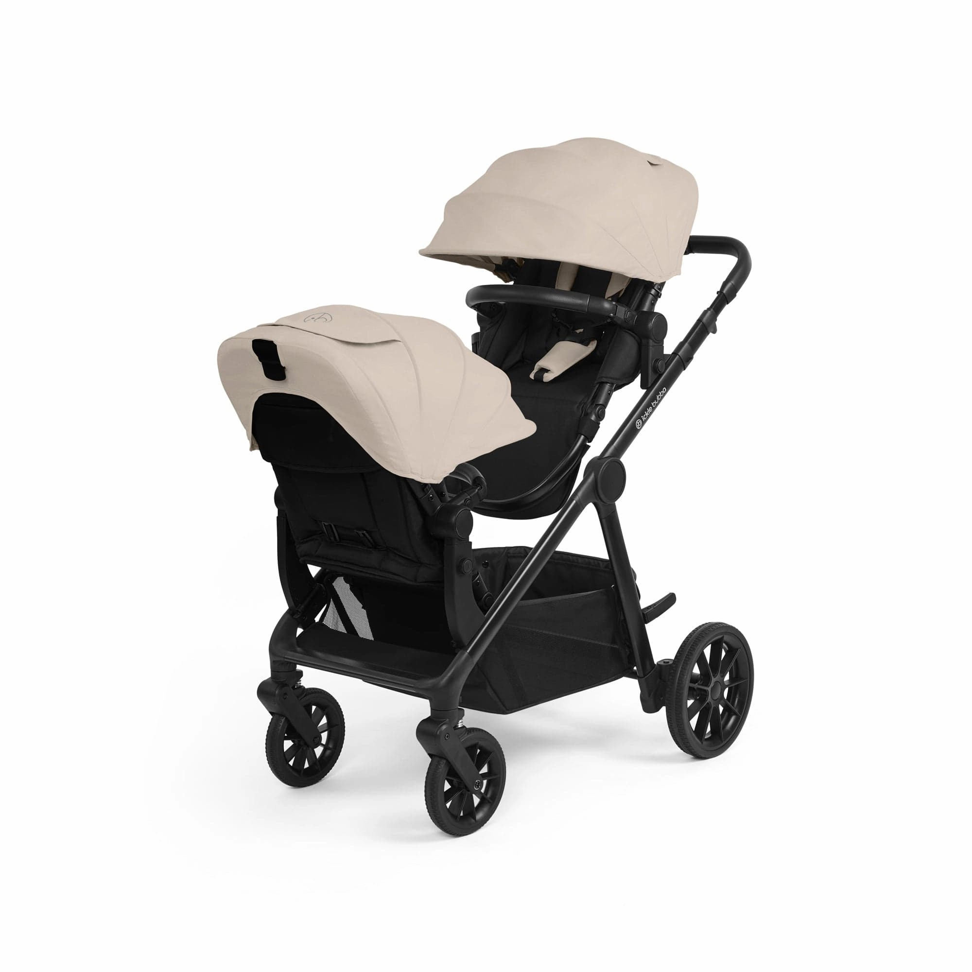 Ickle Bubba Virgo Twin Travel System (Cirrus) - Black / Stone / Black