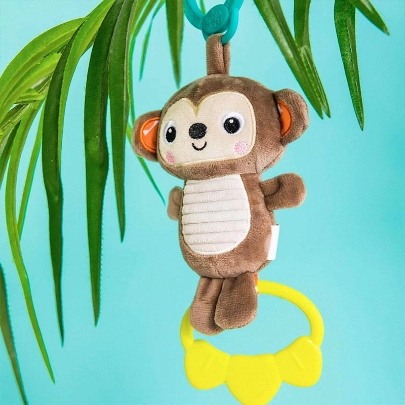 Ingenuity by Bright Starts Tug Tunes On-the-Go Monkey Baby Toy