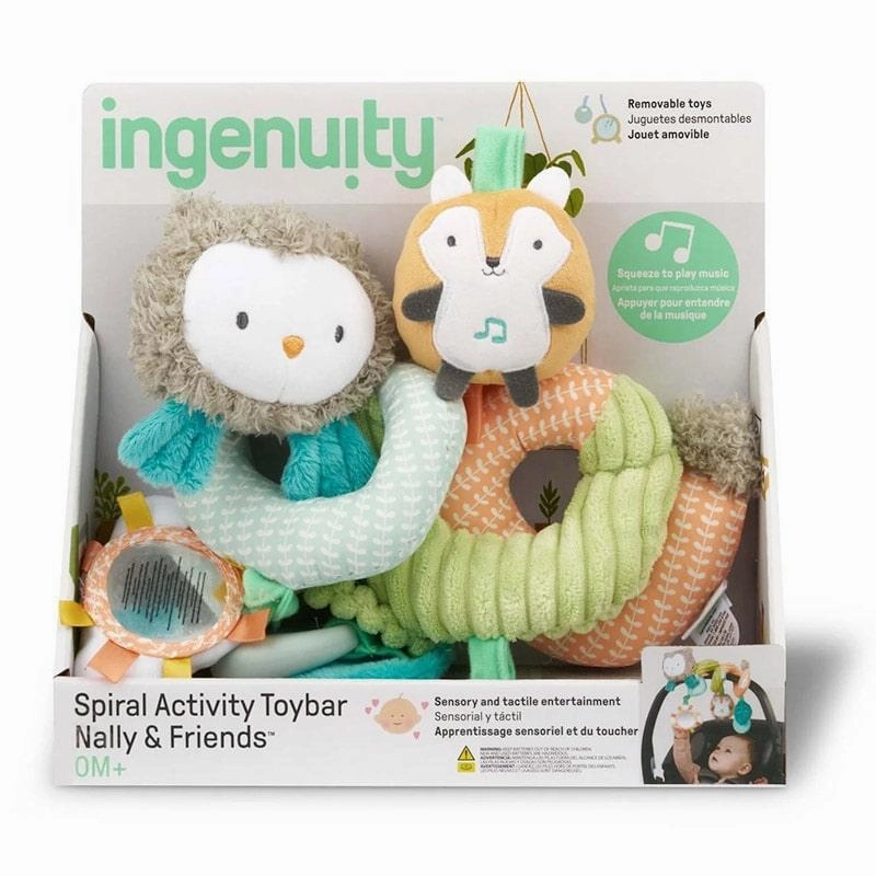 Ingenuity Nally and Friends Spiral Baby Activity Toy Bar
