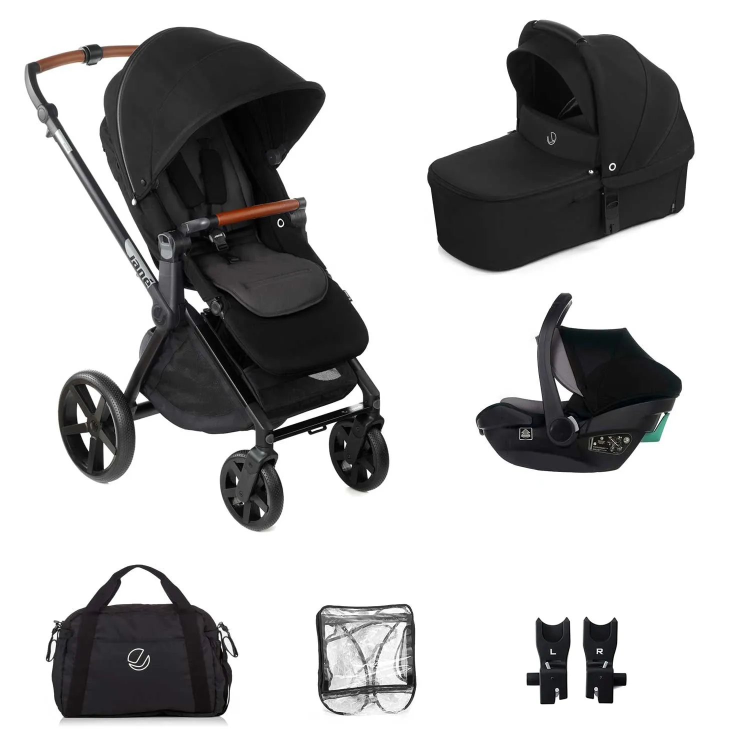 Jane Muum-4   Sweet   Travel Carrier Car Seat, Cold Black