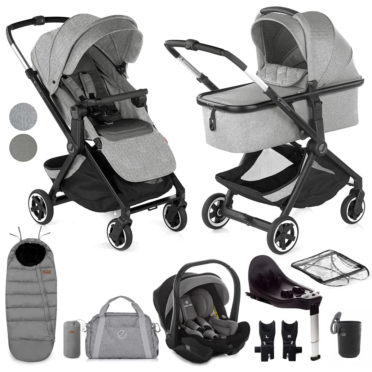 Jane Newel   Micro Pro   iSize Car Seat - 10 Piece Travel System Bundle