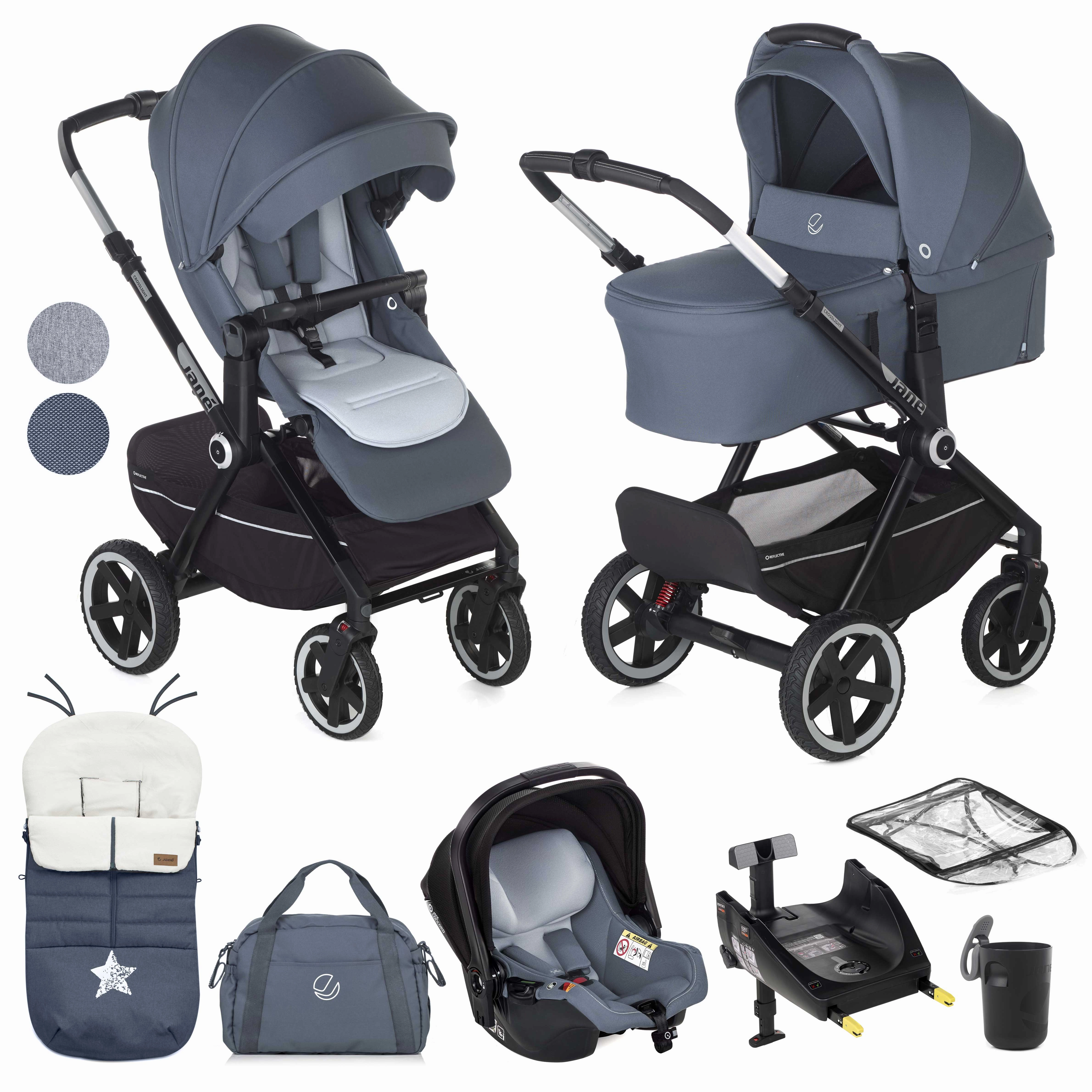 Jane Crosslight-3   Sweet   Koos iSize, 10 Piece Travel System Bundle