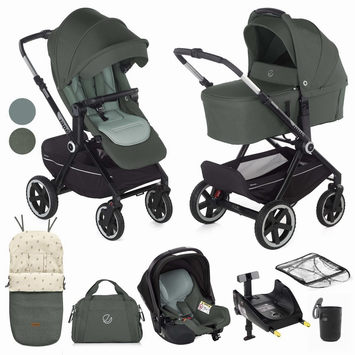 Jane Crosslight-3   Sweet   Koos iSize, 10 Piece Travel System Bundle