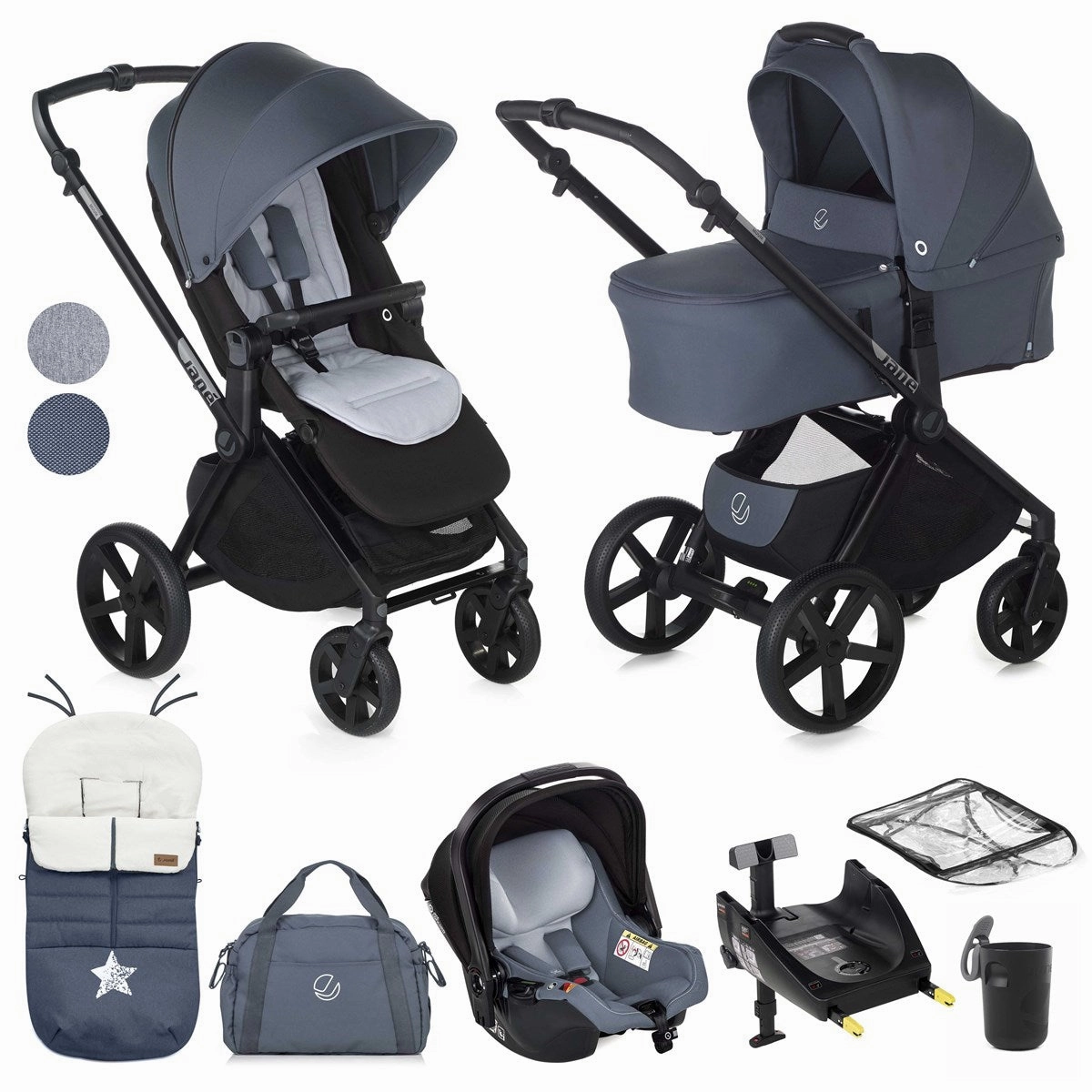 Jane Muum-4   Sweet   Koos iSize, 10 Piece Travel System Bundle
