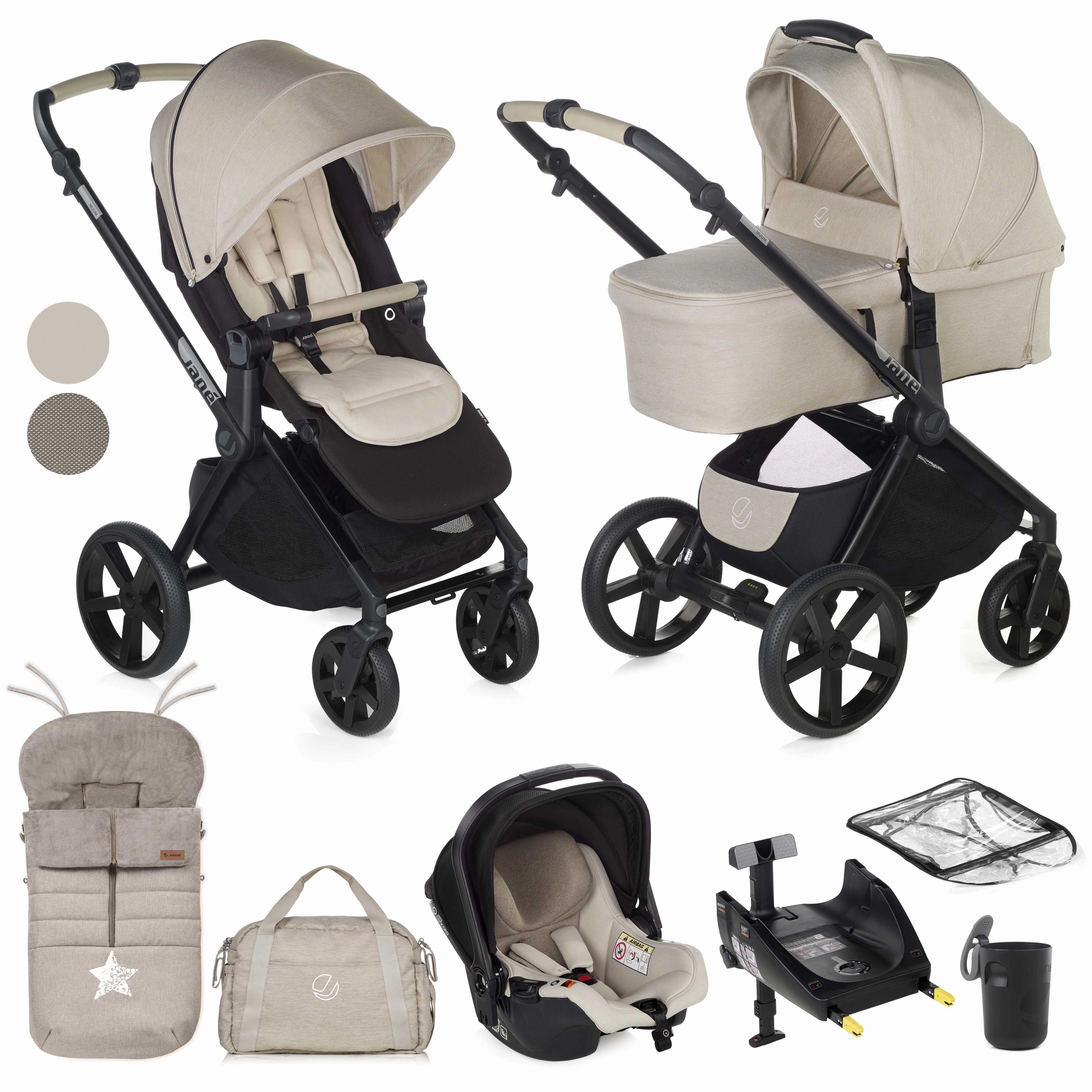 Jane Muum-4   Sweet   Koos iSize, 10 Piece Travel System Bundle