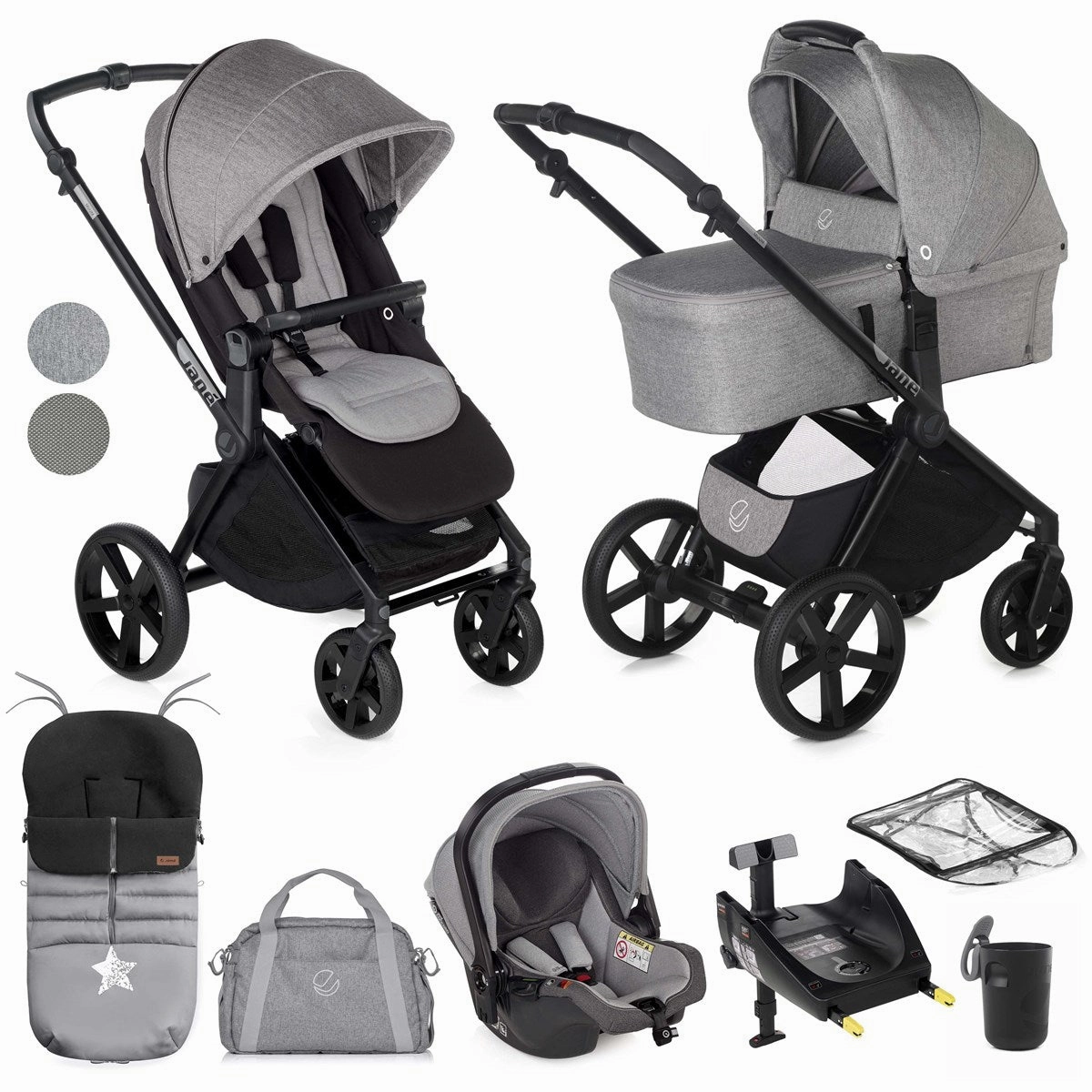 Jane Muum-4   Sweet   Koos iSize, 10 Piece Travel System Bundle