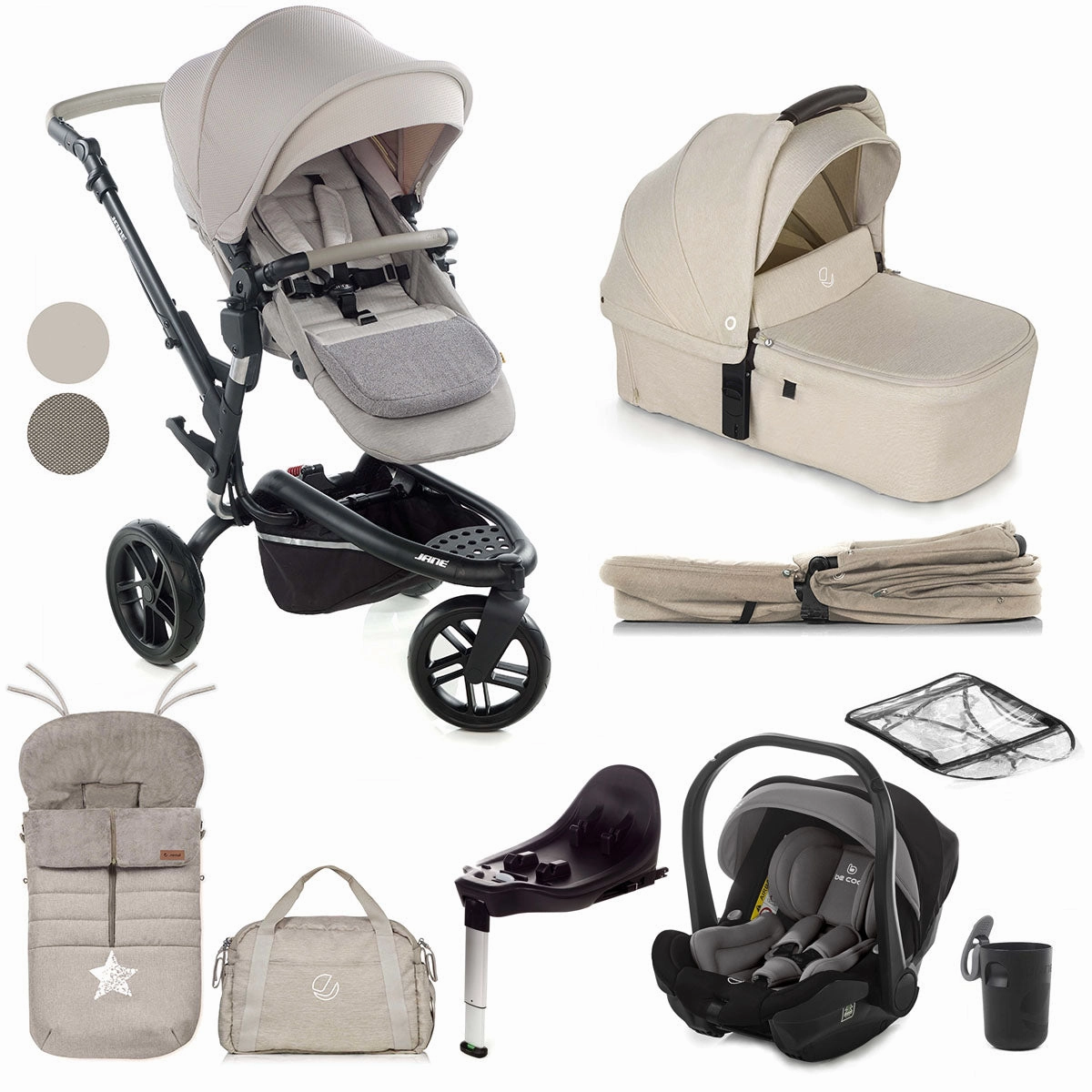 Jane Trider   Sweet   iSize Car Seat - 10 Piece Travel System Bundle