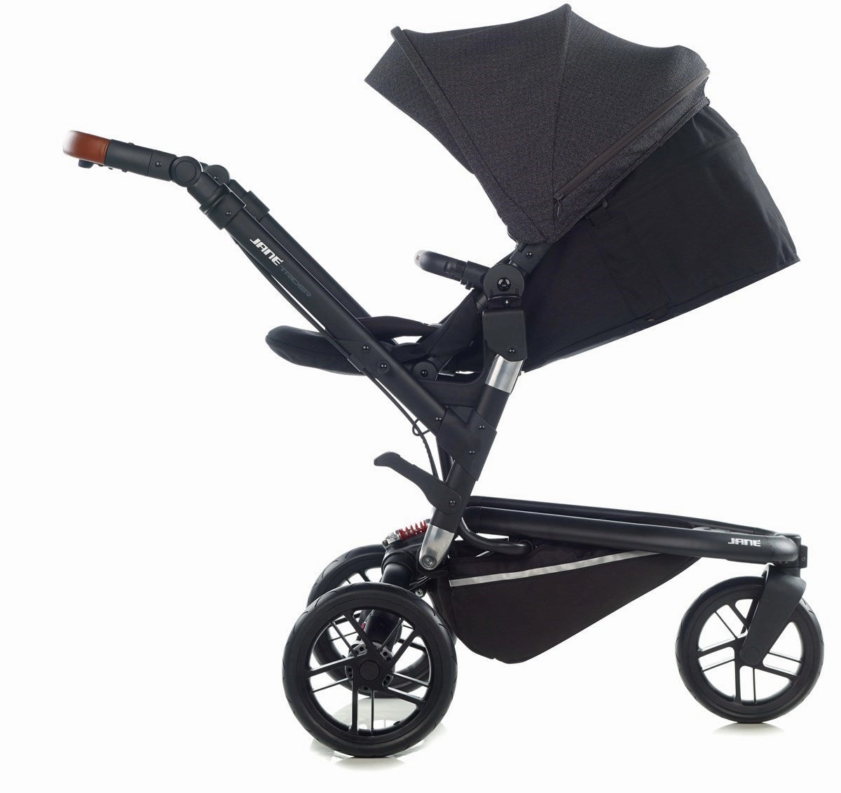 Jane Trider Essential Travel System & Starter Nursery Bundle, Cold Black
