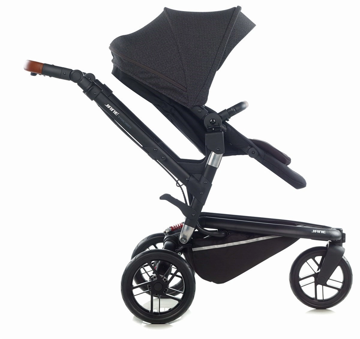 Jane Trider Essential Travel System & Starter Nursery Bundle, Cold Black