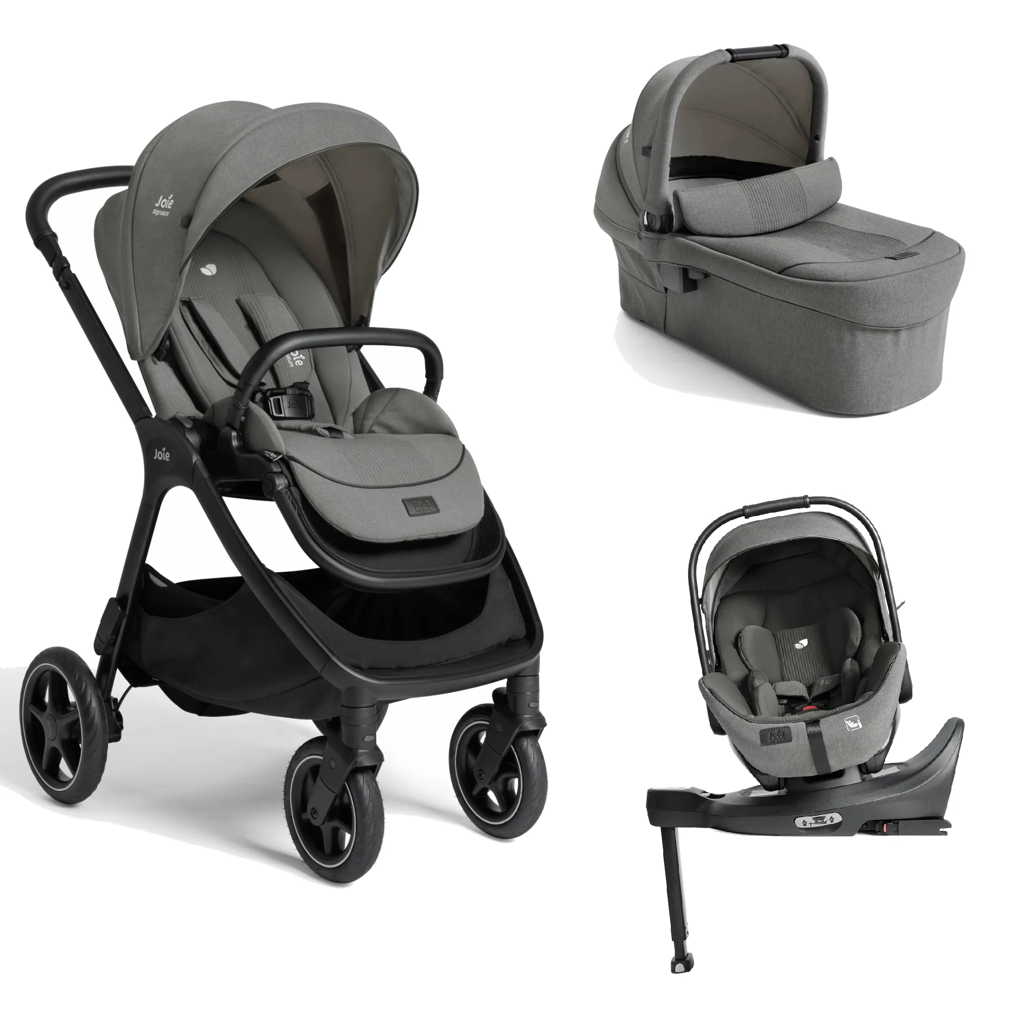 Joie Finiti Flex Click & Go (i-Level Pro) Bundle - Evergreen
