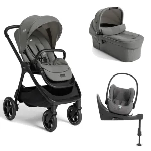 Joie Finiti Flex (Cloud T Plus) Travel System - Evergreen/Mirage Grey