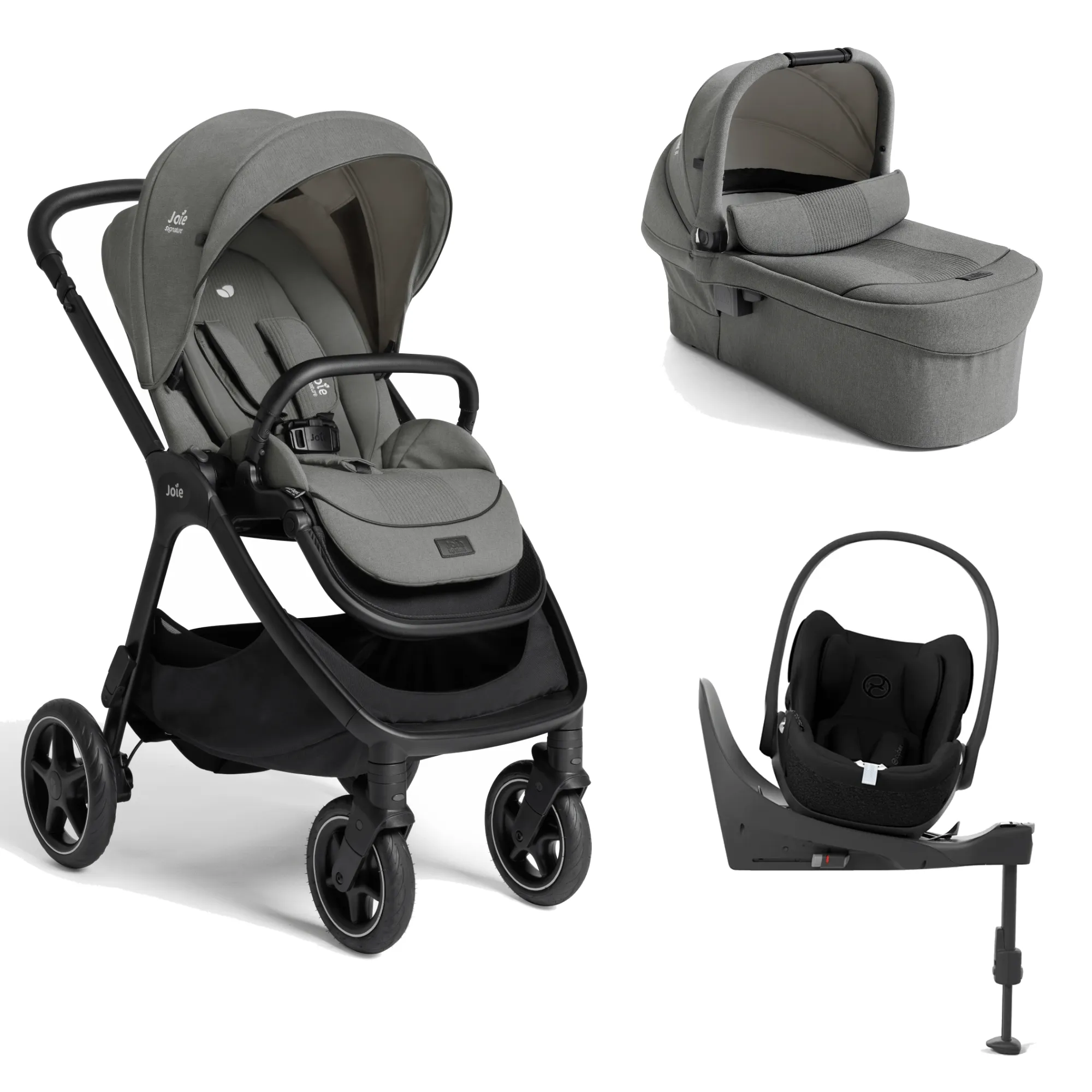 Joie Finiti Flex (Cloud T) Travel System - Evergreen