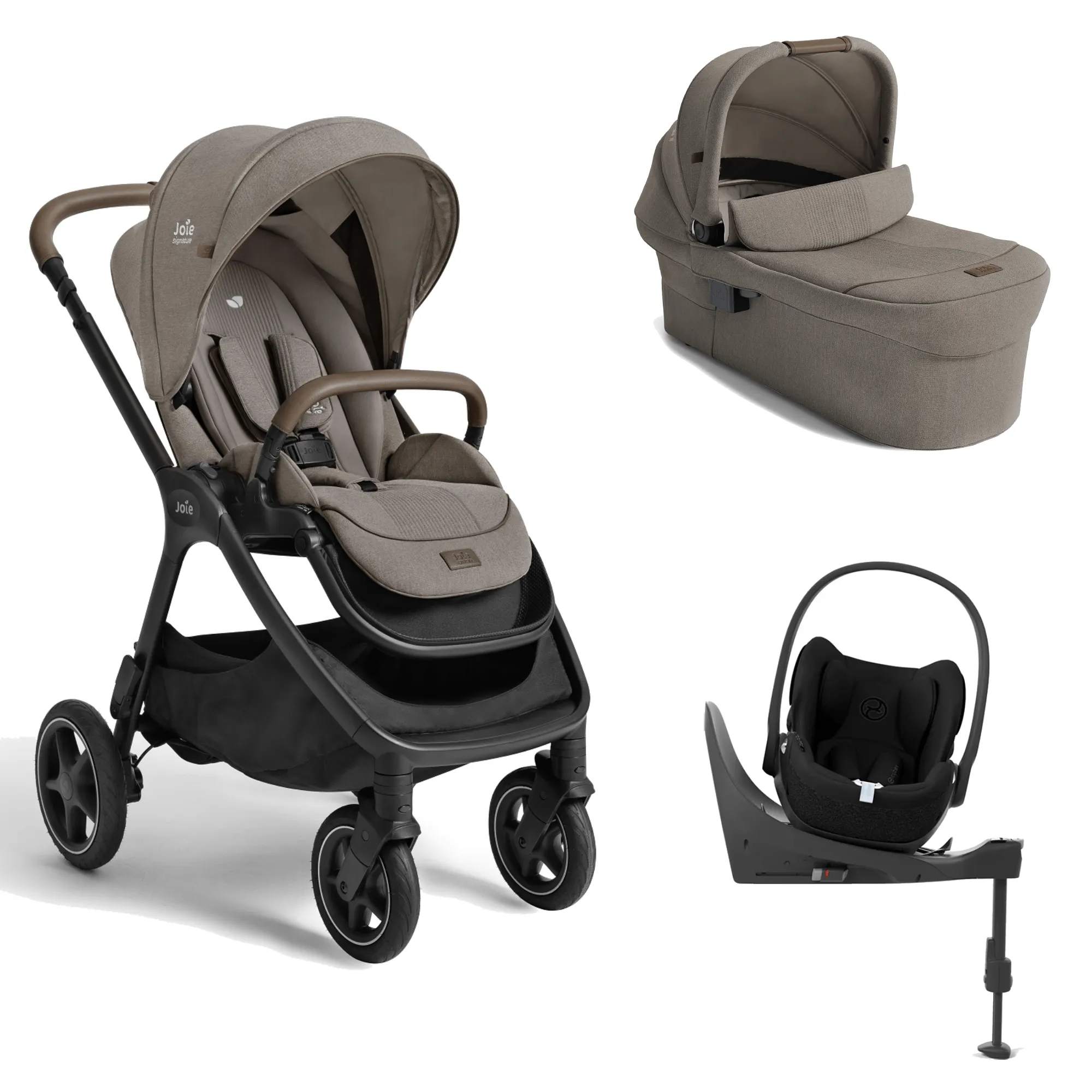 Joie Finiti Flex (Cloud T) Travel System - Maple
