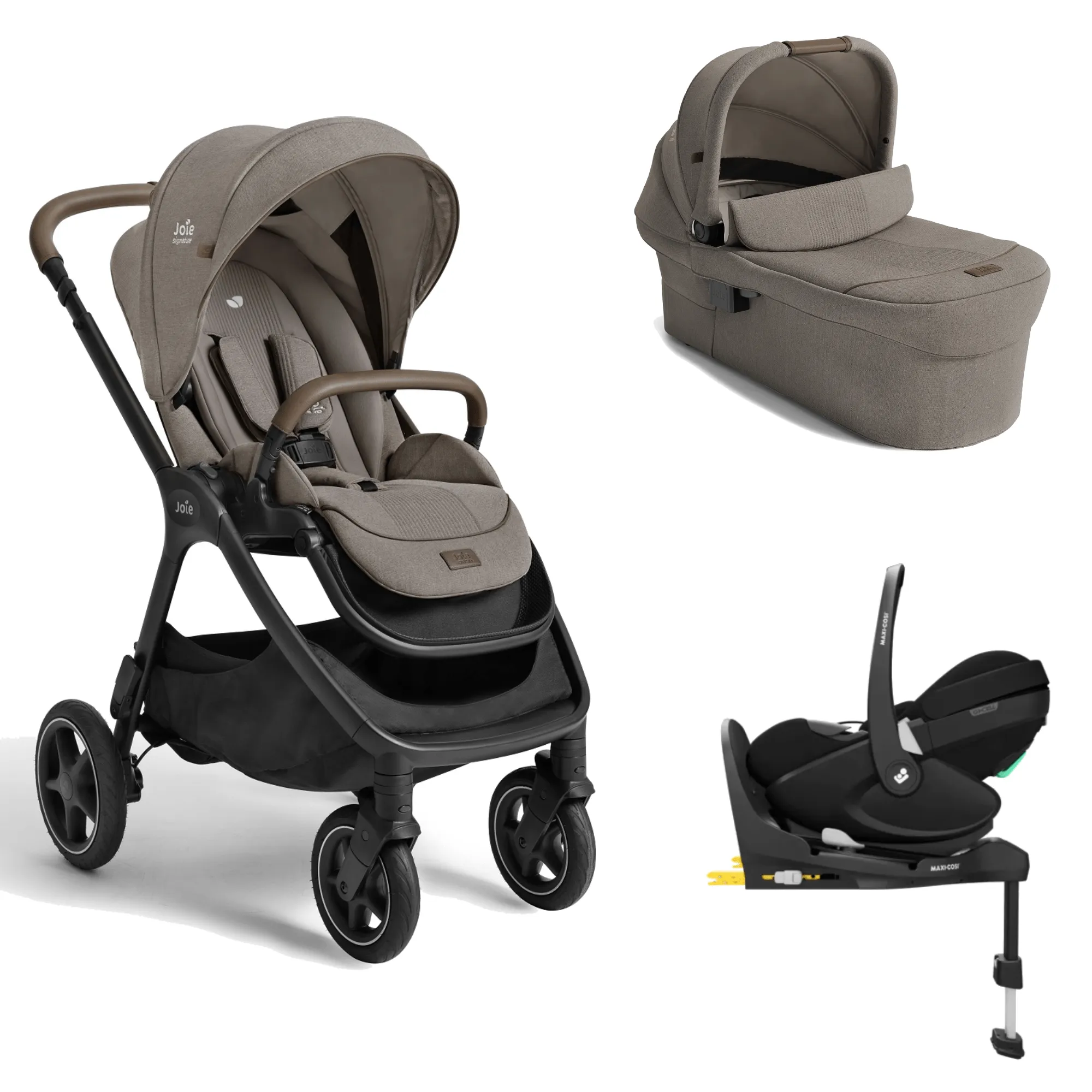 Joie Finiti Flex (Pebble 360 PRO2) Travel System - Maple