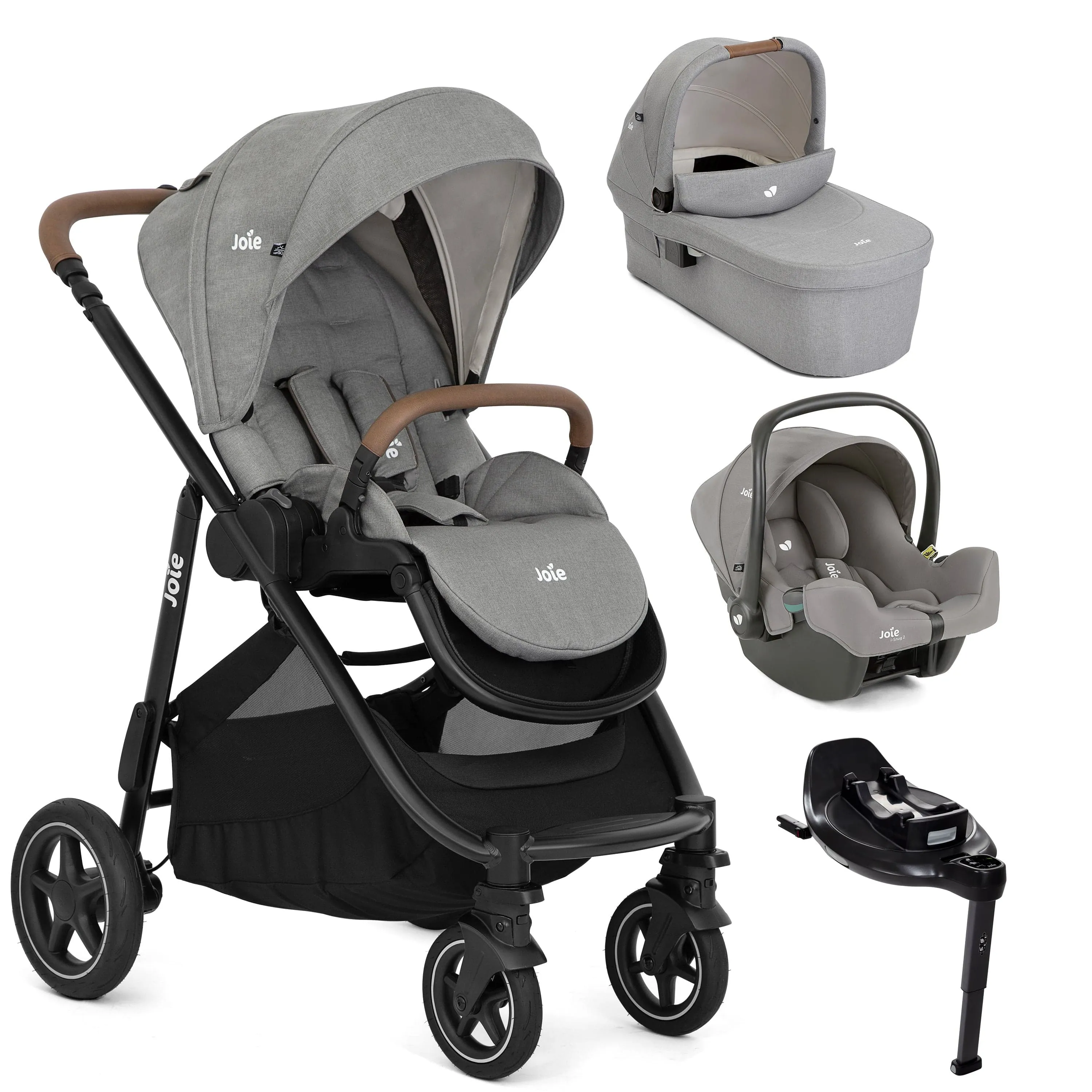 Joie Versatrax On The Go Encore Bundle - Pebble