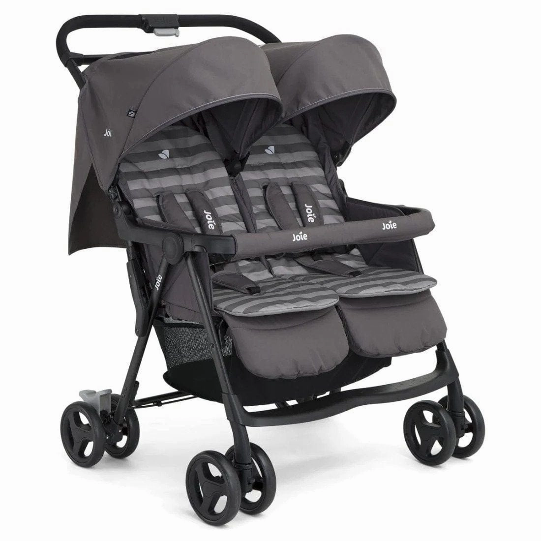 Joie Aire Twin Stroller (inc footmuff & raincover) - Dark Pewter